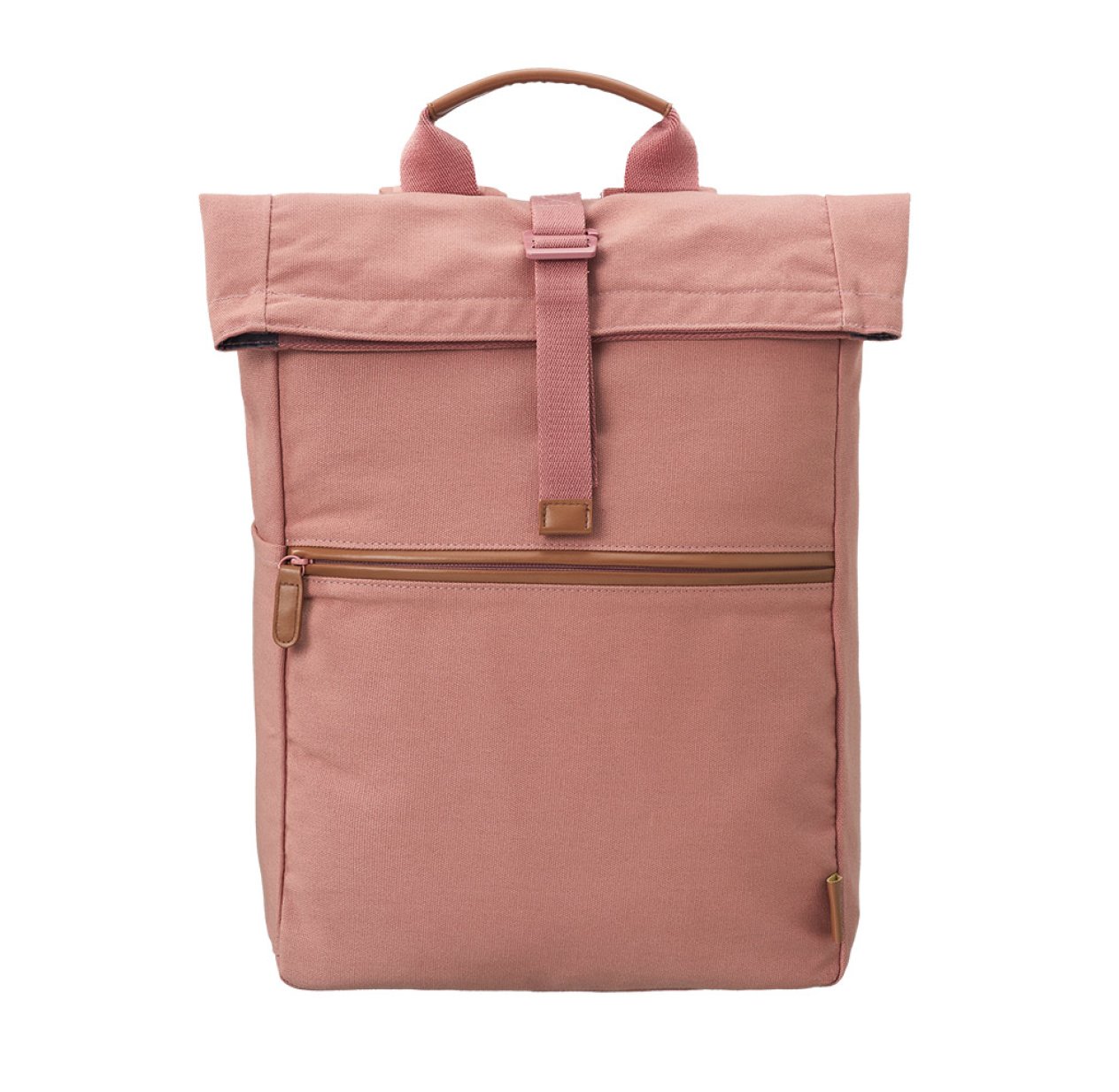 Grand Sac à Dos Canvas Coton Recyclé - Vieux Rose