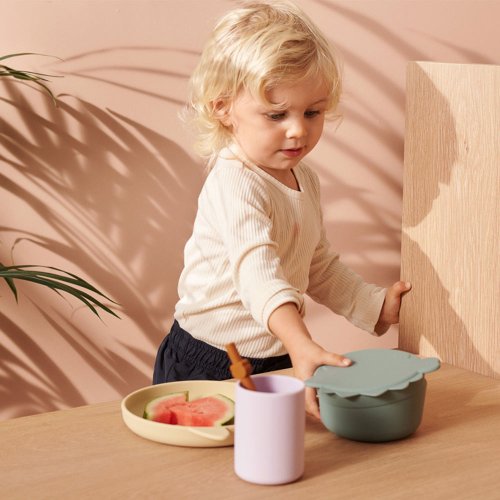 Boîte Lunch Dino Charlot - Rose