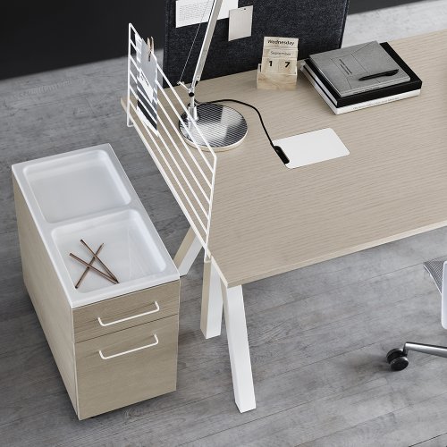 Panneau en métal pour bureau - Blanc