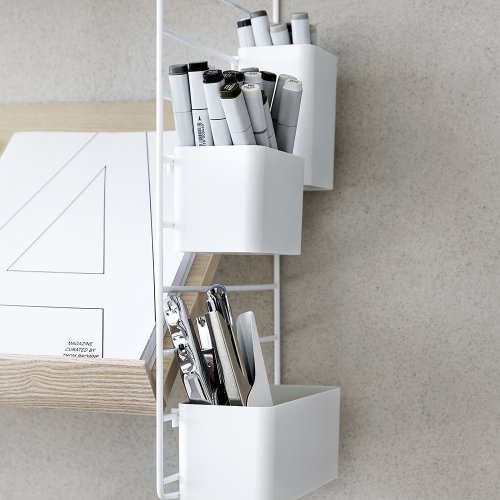 Panneau mural en métal - Blanc