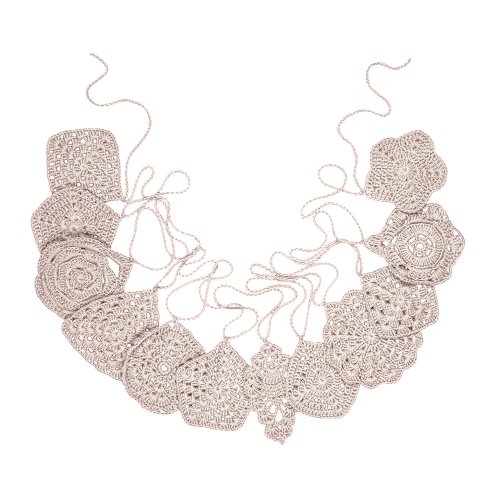 Guirlande en Crochet - Rose poudré