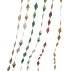Guirlande kite en papier lokta - Jade/Pollen/Naturel