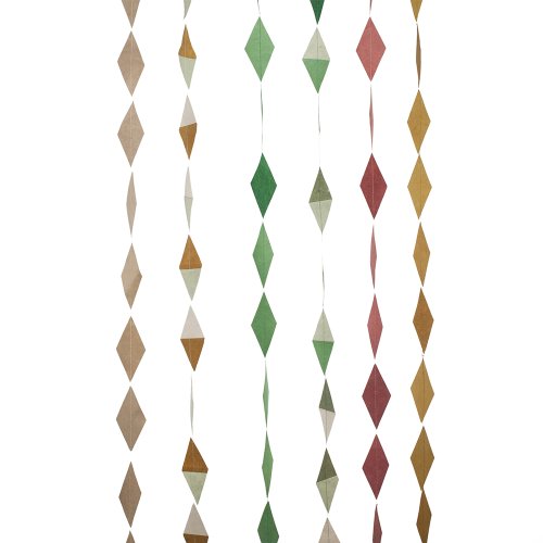Guirlande kite en papier lokta - Mint/Jade/Naturel