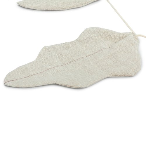 Guirlande Feuilles Lin Français - Greige
