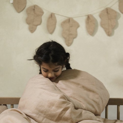 Guirlande Feuilles Lin Français - Sand