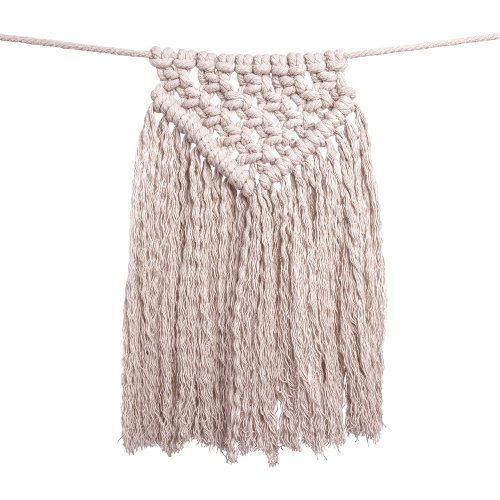 Guirlande en macramé - Rose poudré