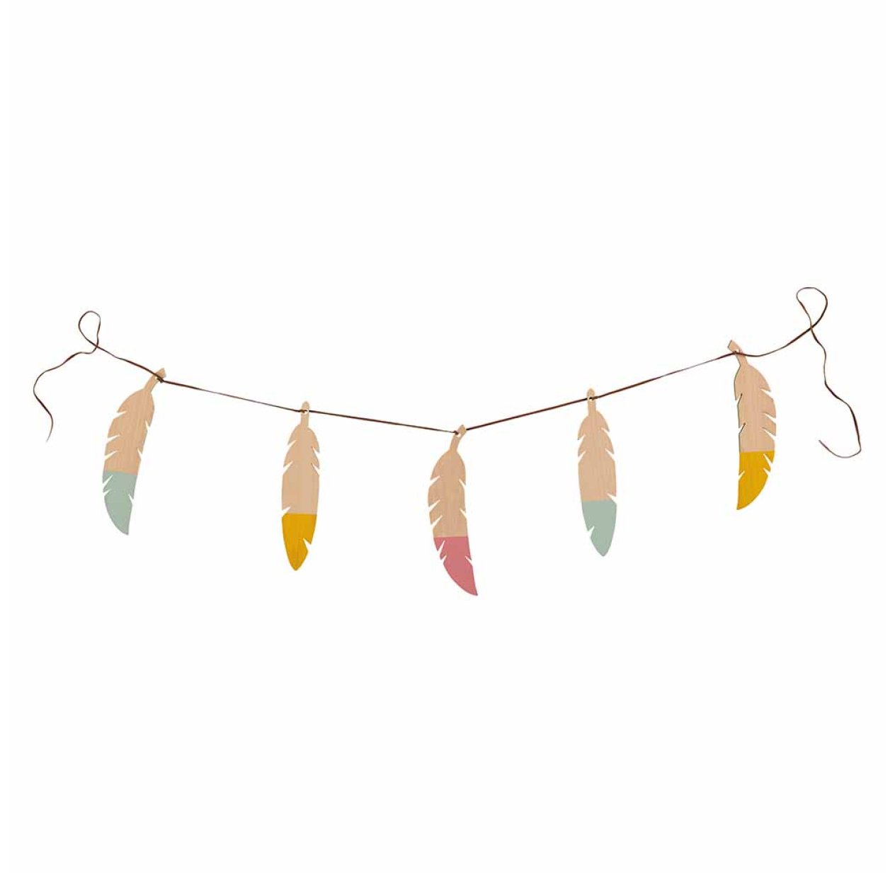 Guirlande Plumes - Multicolore