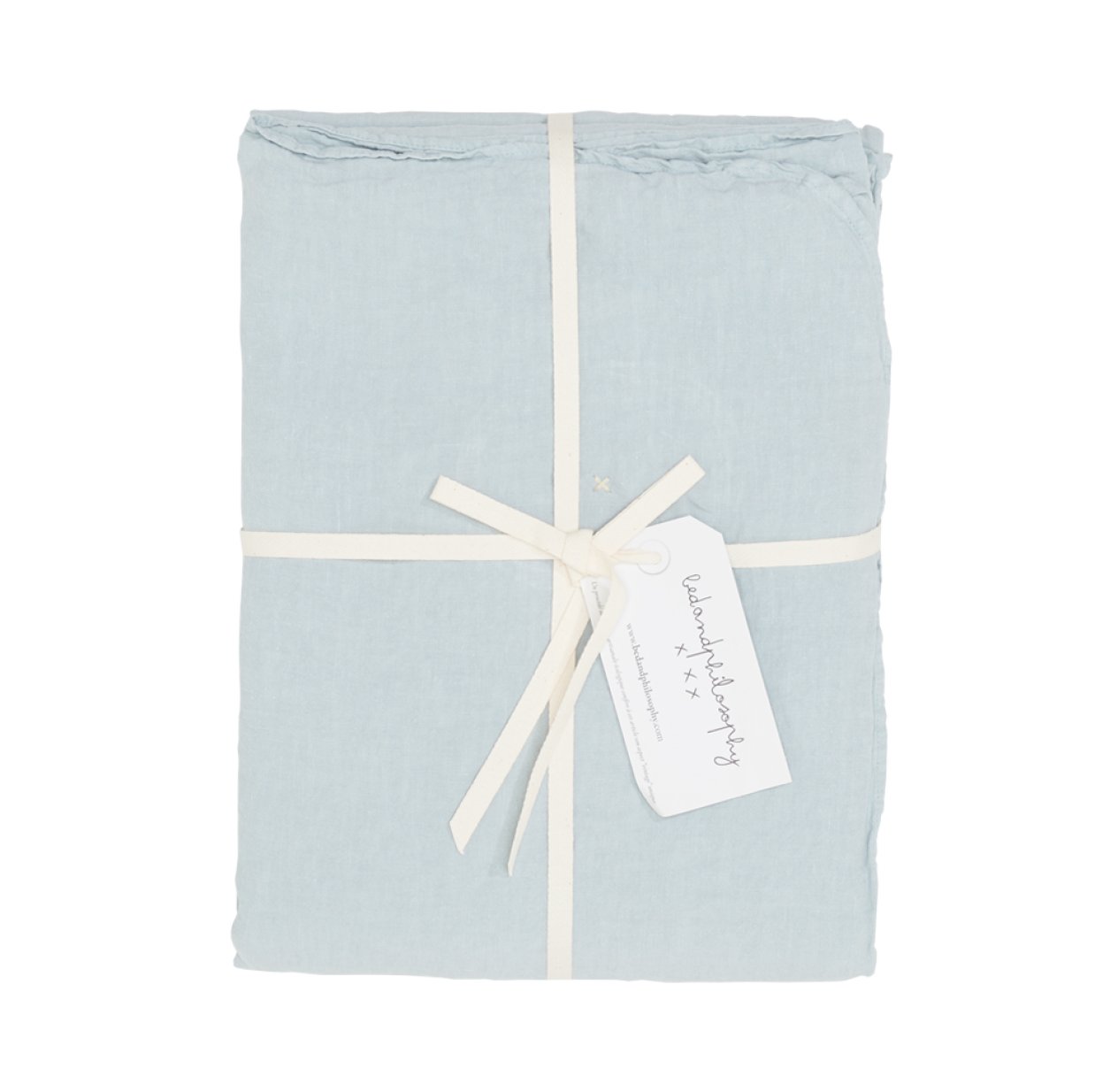 Drap plat Harlem aqua - Bleu