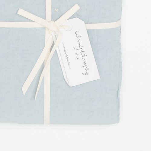 Drap plat Harlem aqua - Bleu