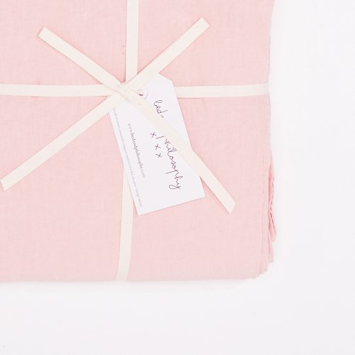 Drap plat Harlem blush - Rose