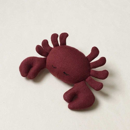 Mini doudou hochet Crabe