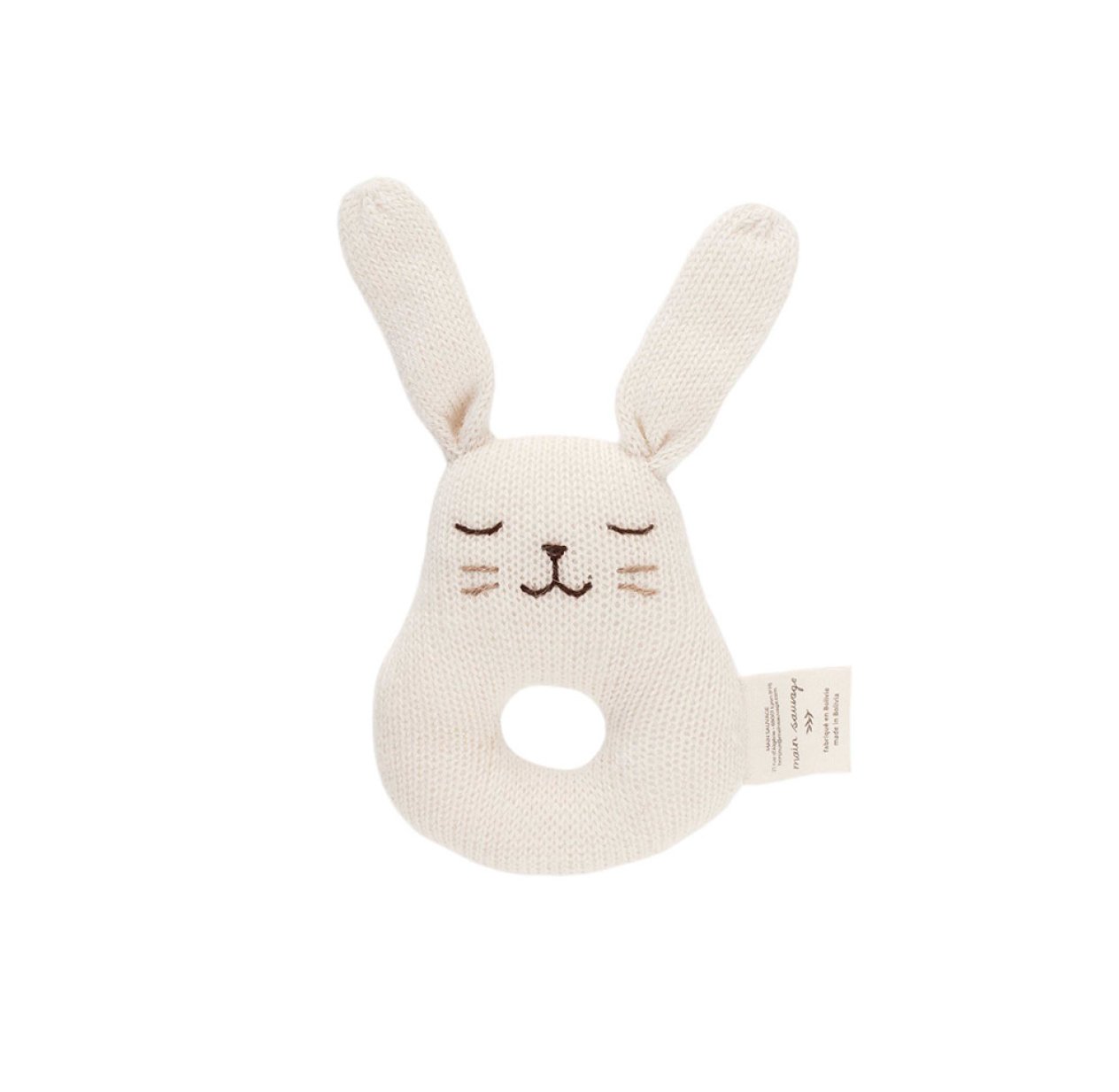 Hochet Lapin - Blanc