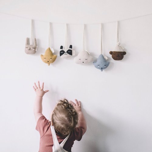 Hochet à suspendre Nuage - Ecru