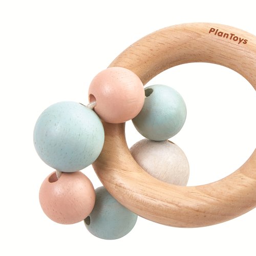 Hochet perles pastel
