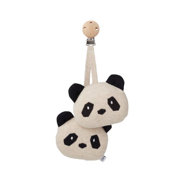 Hochet pour poussette panda Rosa - Beige Liewood pour chambre enfant - Les  Enfants du Design
