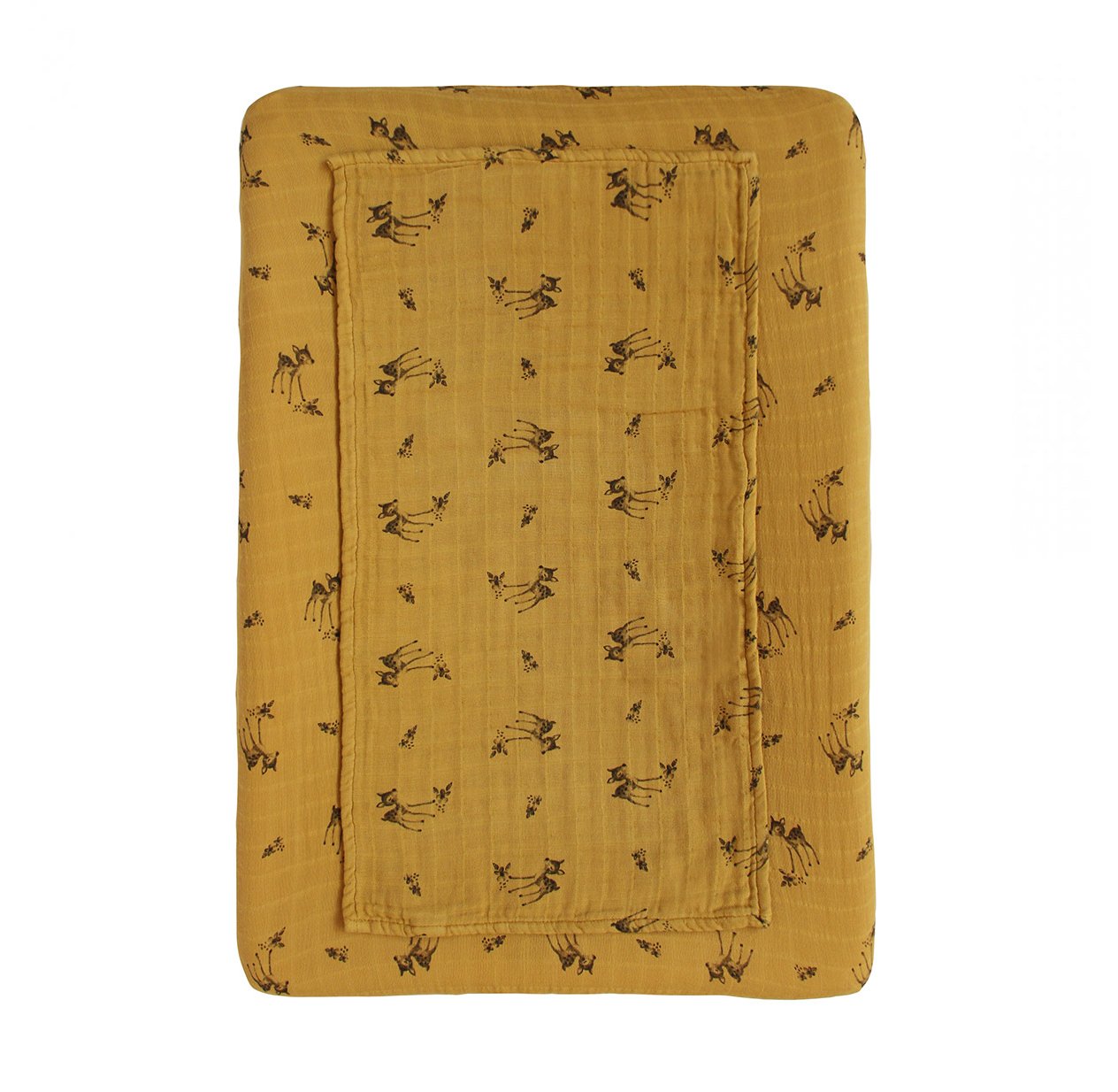 Housse de matelas à langer Fanny Faon - Cassonade