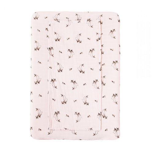 Housse de matelas à langer Fanny Faon - Rose clair