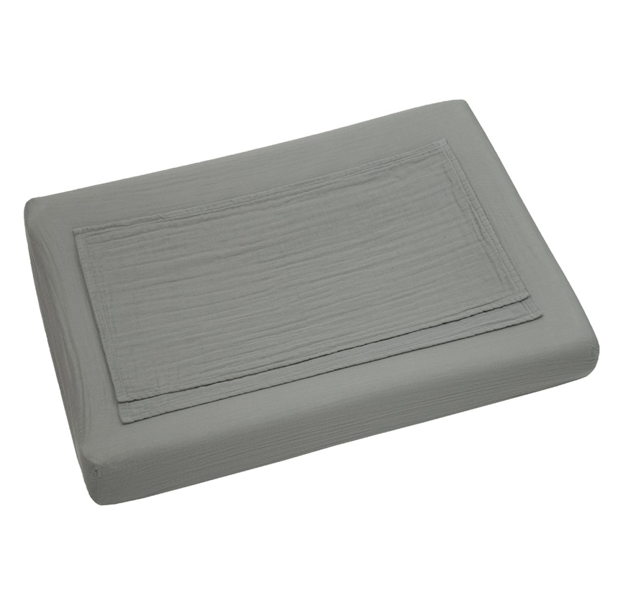 Housse de matelas à langer - Gris argent