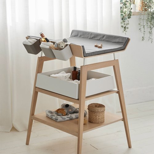 Housse de matelas à langer Linea - Gris