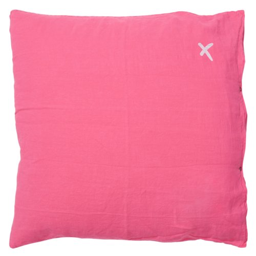 Coussin XL carré Hug rose fluo - Rose