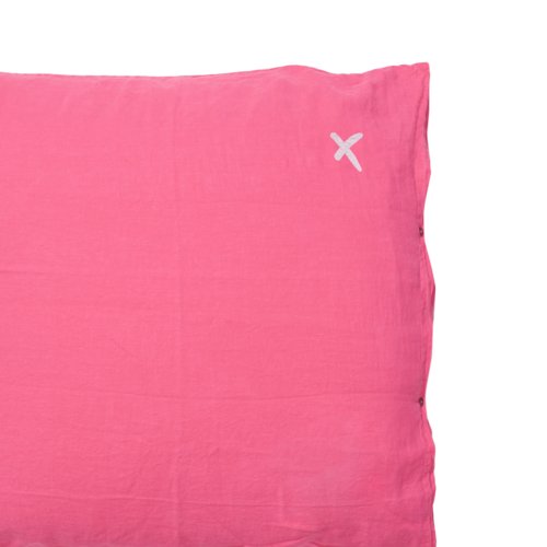 Coussin XL carré Hug rose fluo - Rose
