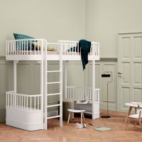 Lit mezzanine Wood Original - Blanc