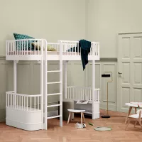 Lit mezzanine Wood Original - Blanc