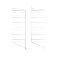 Pack 2 portants muraux au sol 115 x 30 cm - Blanc