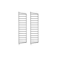 Pack 2 portants muraux 75 x 20 cm - Noir