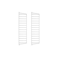 Pack 2 portants muraux 75 x 20 cm - Gris