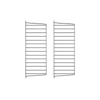 Pack 2 portants muraux 75 x 30 cm - Noir