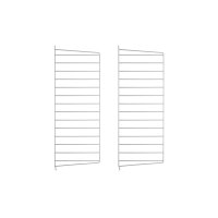 Pack 2 portants muraux 75 x 30 cm - Gris