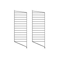 Pack 2 portants muraux au sol 85 x 30 cm - Noir