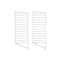 Pack 2 portants muraux au sol 85 x 30 cm - Gris