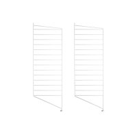 Pack 2 portants muraux au sol 85 x 30 cm - Blanc
