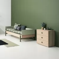 Lit enfant canapé Popsicle - Chêne/Kiwi