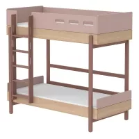 Lit superposé échelle droite Popsicle - Chêne/Cherry