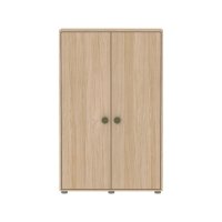 Armoire basse Popsicle - Chêne/Kiwi