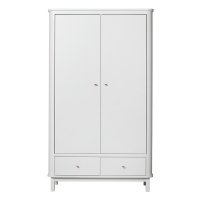 Armoire 2 portes Wood - Blanc