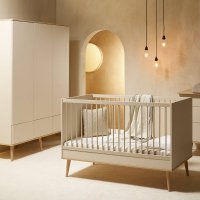 Armoire 3 portes Flow XL - Argile / Chêne