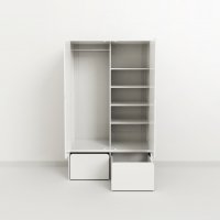 Armoire basse 2 portes - Blanc