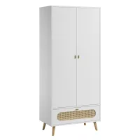 Armoire 2 portes Canne - Blanc