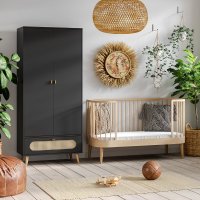 Armoire 2 portes Canne - Noir