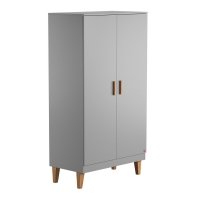 Armoire 2 portes Lounge - Gris clair