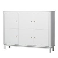 Armoire multi-rangement Wood - Blanc