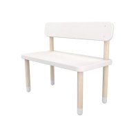Banc enfant avec dossier - Blanc