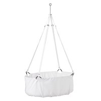 Berceau suspendu Leander avec matelas et sangles - Blanc