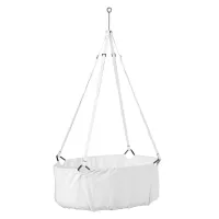 Berceau suspendu Leander avec matelas et sangles - Blanc