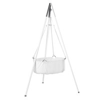 Berceau suspendu Leander avec matelas et sangles - Blanc