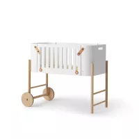 Berceau Cododo évolutif Wood - Blanc/Chêne